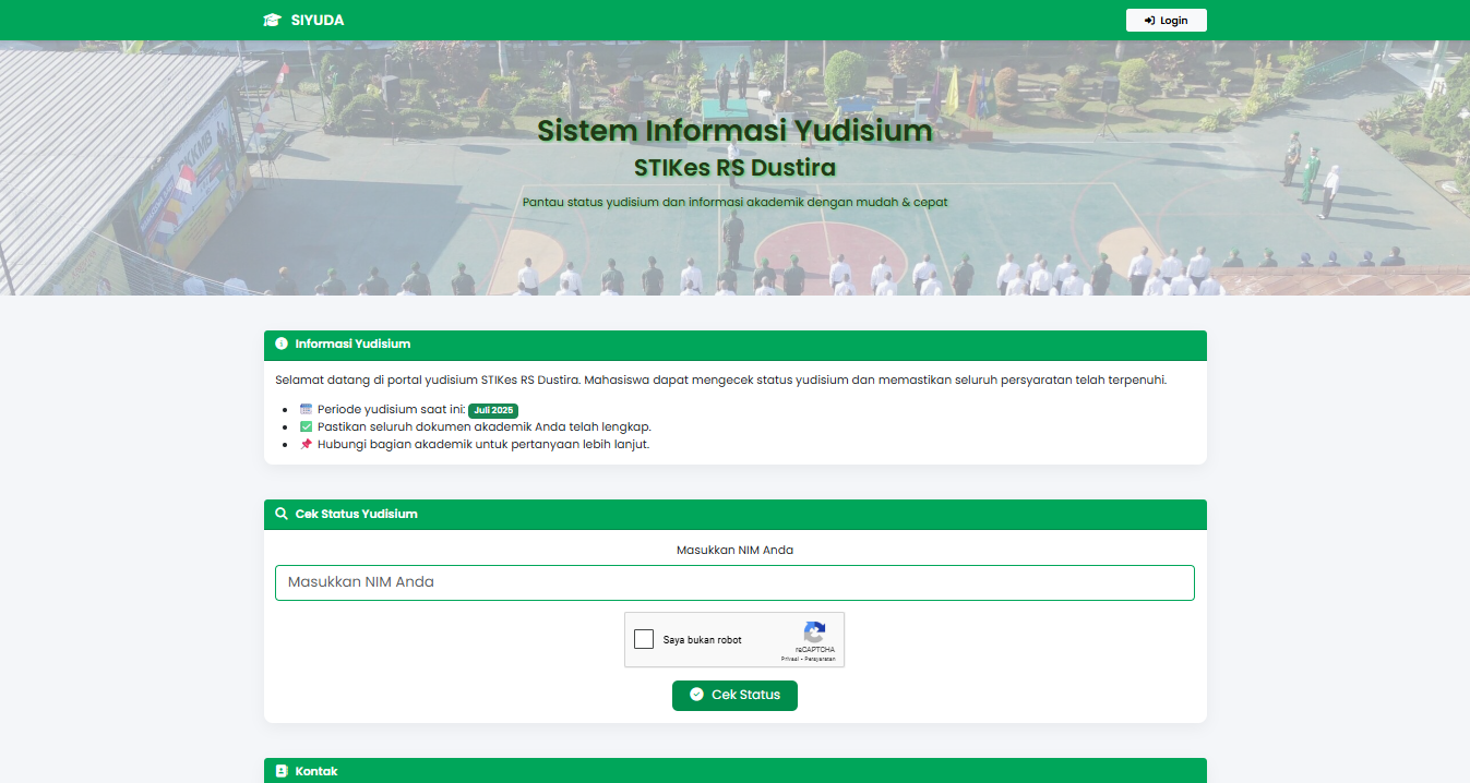 Sistem Informasi Yudisium STIKes RS Dustira