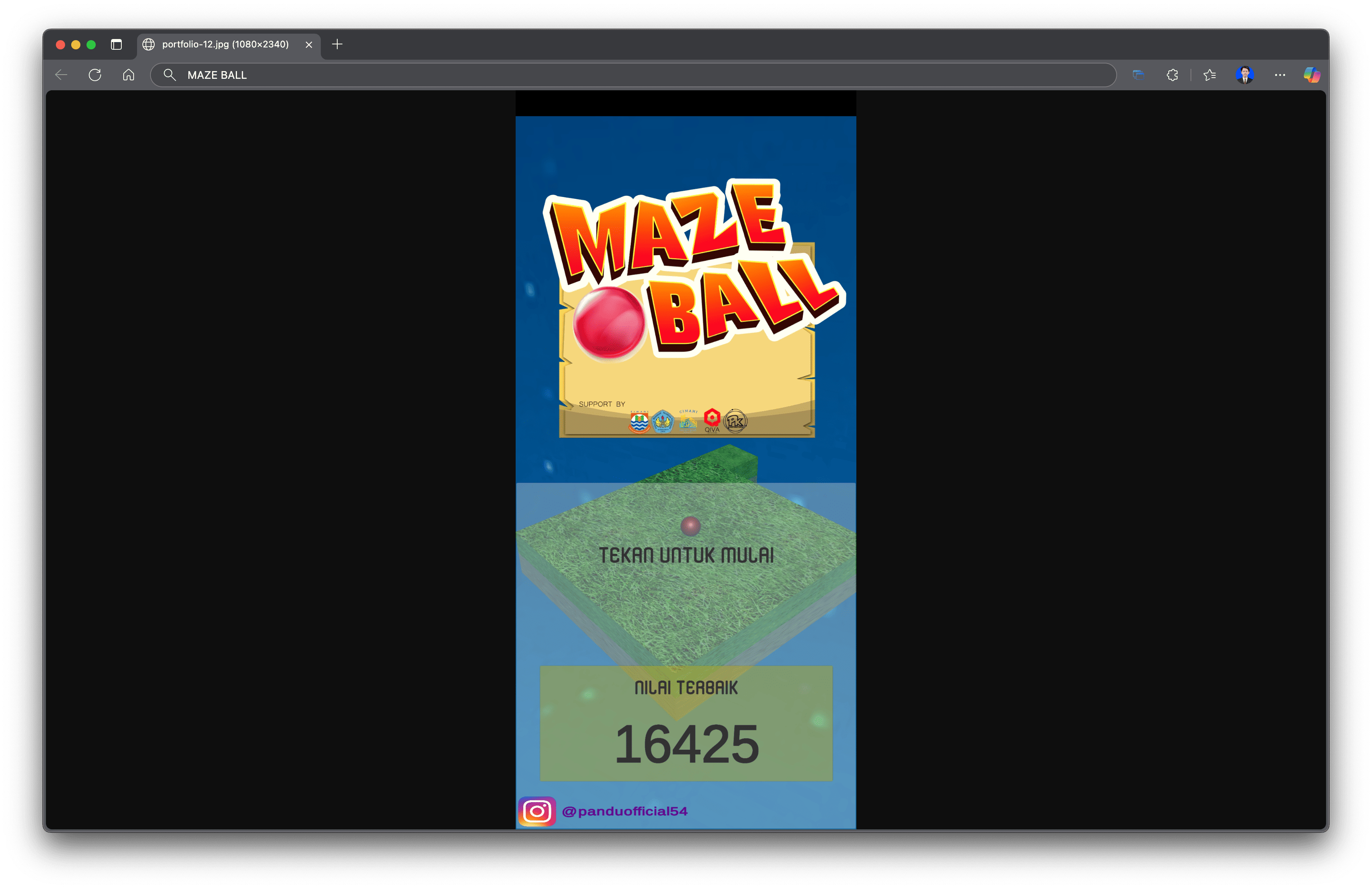 Maze Ball Game